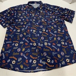 BDA San Diego Padres All Over Print  MLB Men’s XL Polo Shirt